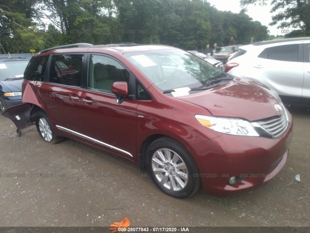 TOYOTA SIENNA 2017 5tddz3dc5hs148778