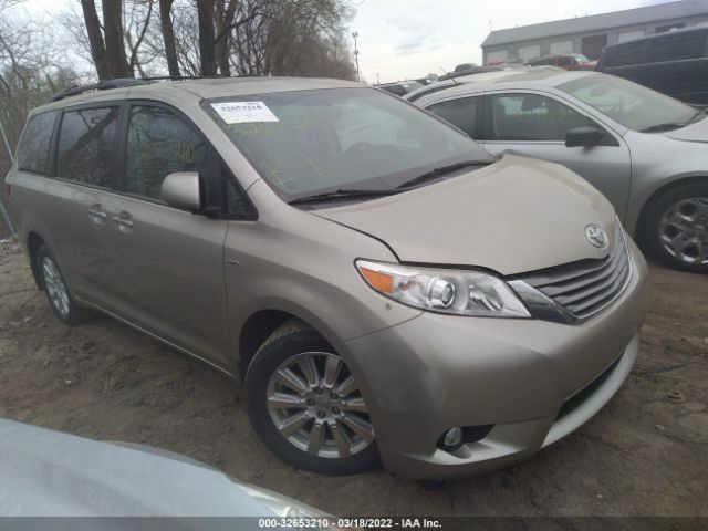 TOYOTA SIENNA 2017 5tddz3dc5hs159070