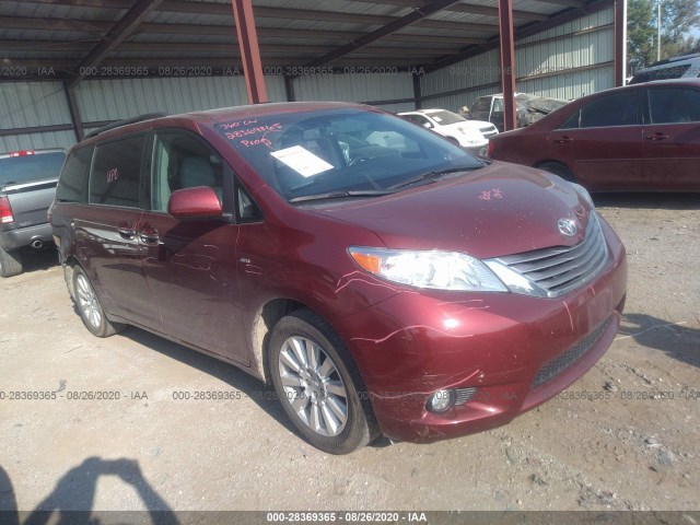 TOYOTA SIENNA 2017 5tddz3dc6hs148983