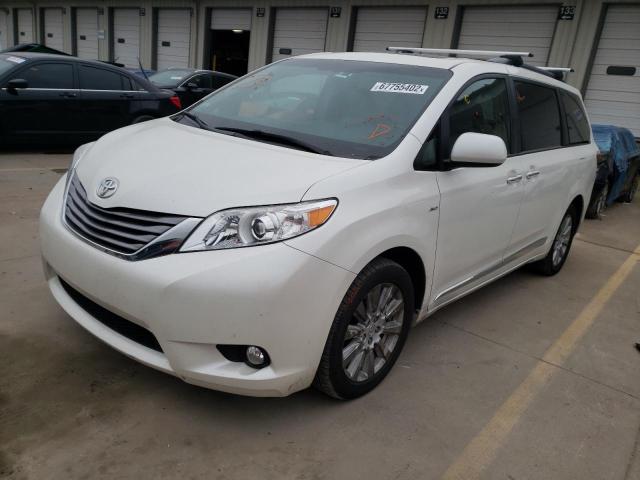 TOYOTA SIENNA XLE 2017 5tddz3dc7hs162536