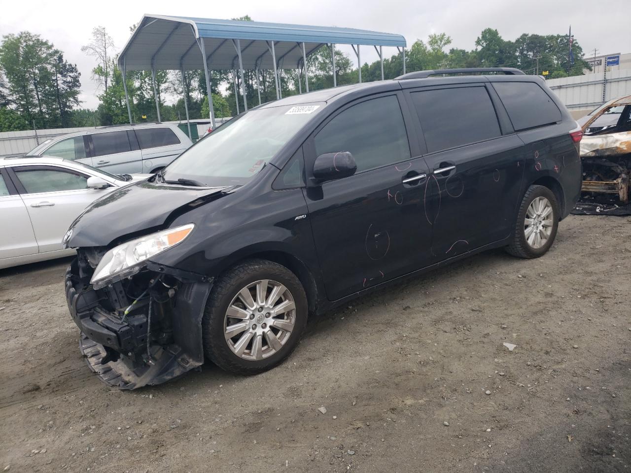 TOYOTA SIENNA 2017 5tddz3dc7hs179174