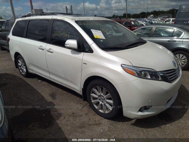 TOYOTA SIENNA 2017 5tddz3dc9hs147326