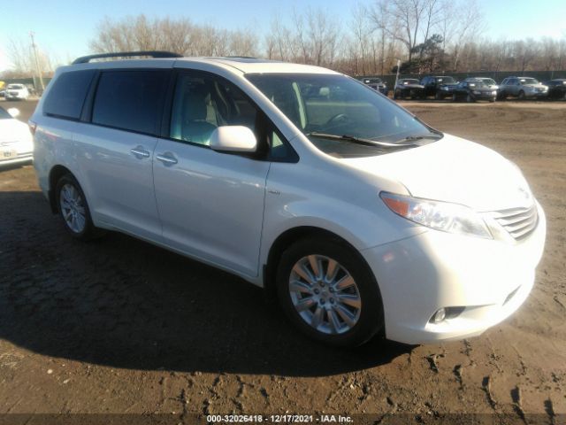 TOYOTA SIENNA 2017 5tddz3dc9hs151361