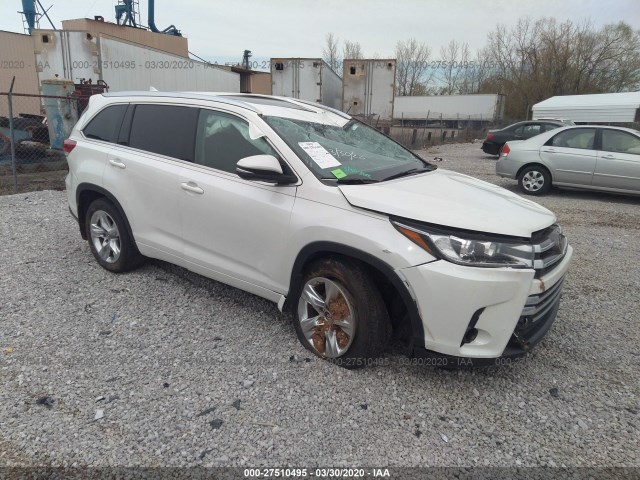 TOYOTA HIGHLANDER 2018 5tddzrfh2jsa27677