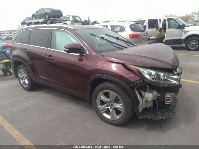 TOYOTA HIGHLANDER 2017 5tddzrfh3hs456916