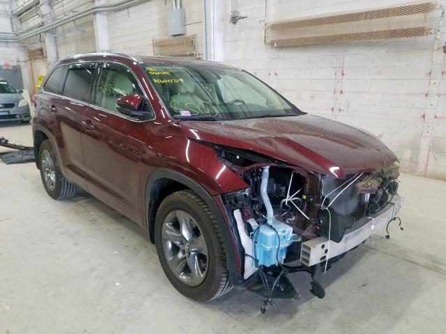 TOYOTA HIGHLANDER 2017 5tddzrfh4hs431877