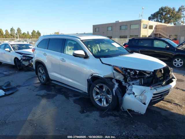 TOYOTA HIGHLANDER 2017 5tddzrfh4hs433404