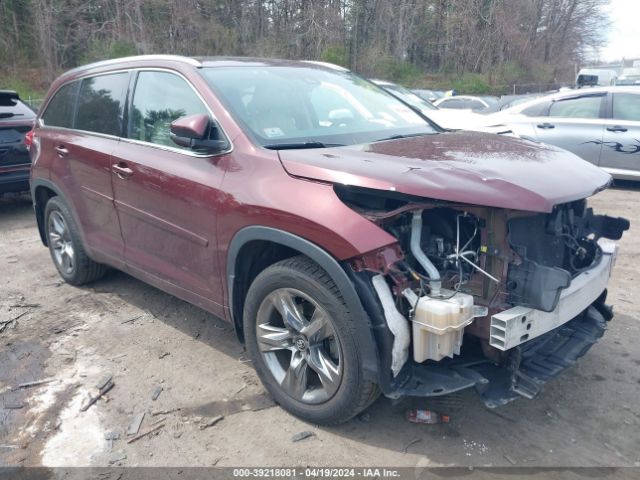 TOYOTA HIGHLANDER 2017 5tddzrfh4hs438747