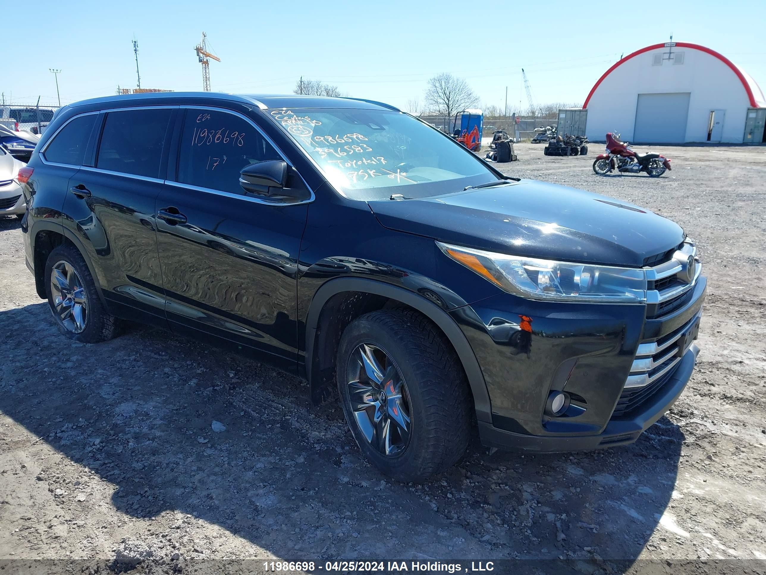 TOYOTA HIGHLANDER 2017 5tddzrfh8hs396583