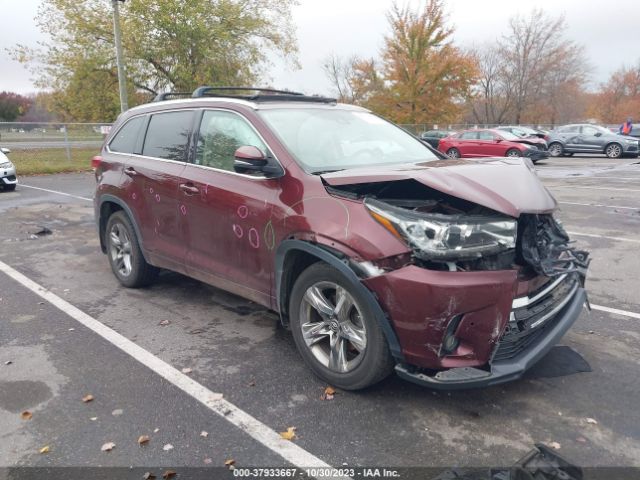 TOYOTA HIGHLANDER 2017 5tddzrfh8hs460878