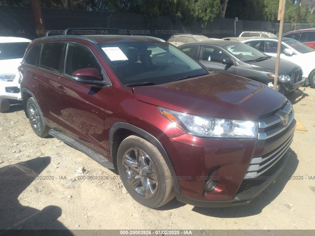 TOYOTA HIGHLANDER 2017 5tddzrfhxhs399727