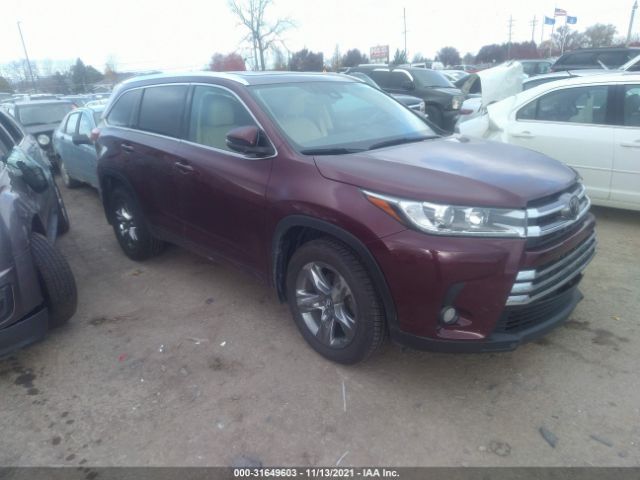 TOYOTA HIGHLANDER 2017 5tddzrfhxhs457254