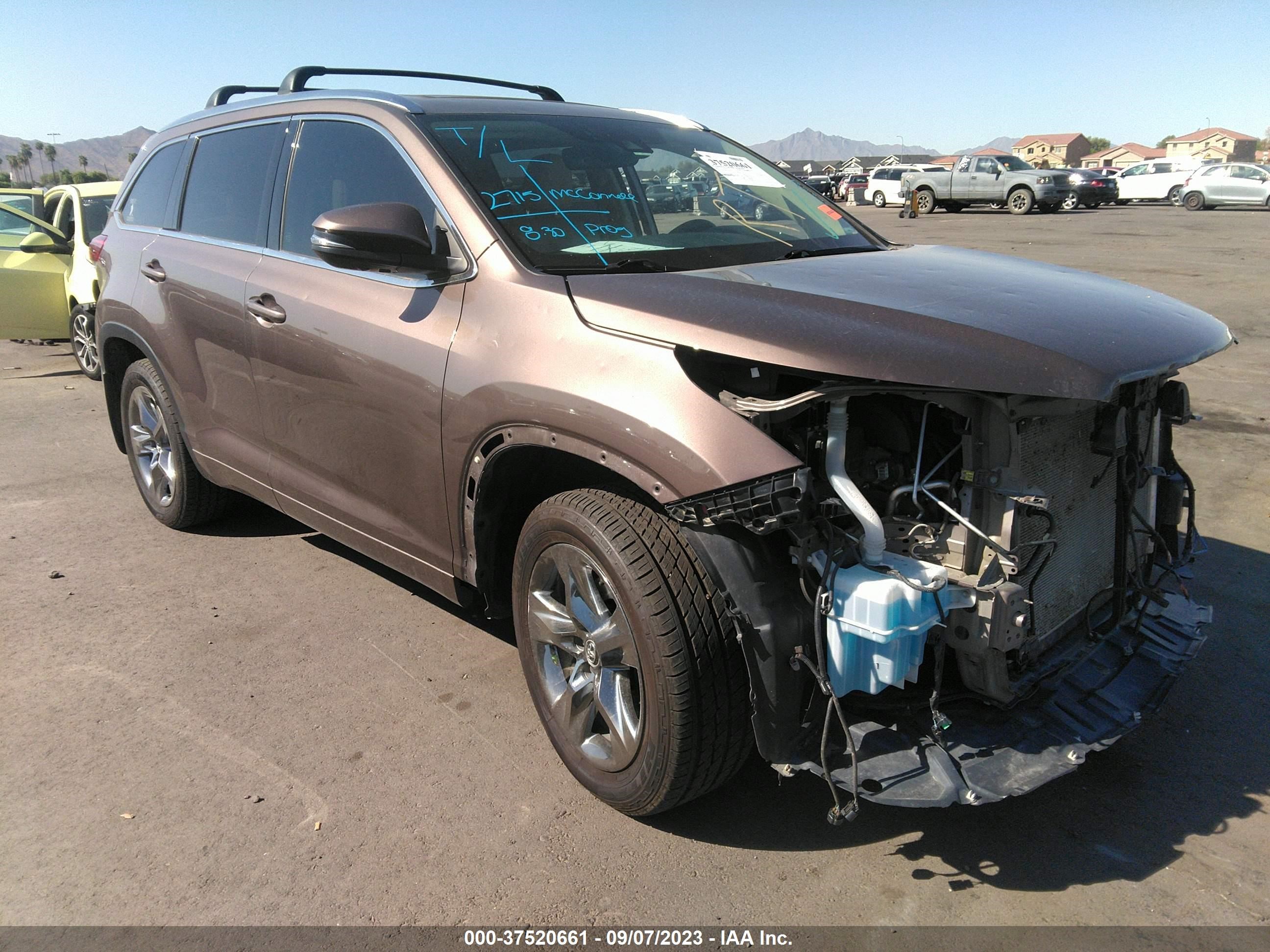 TOYOTA HIGHLANDER 2018 5tddzrfhxjs846515