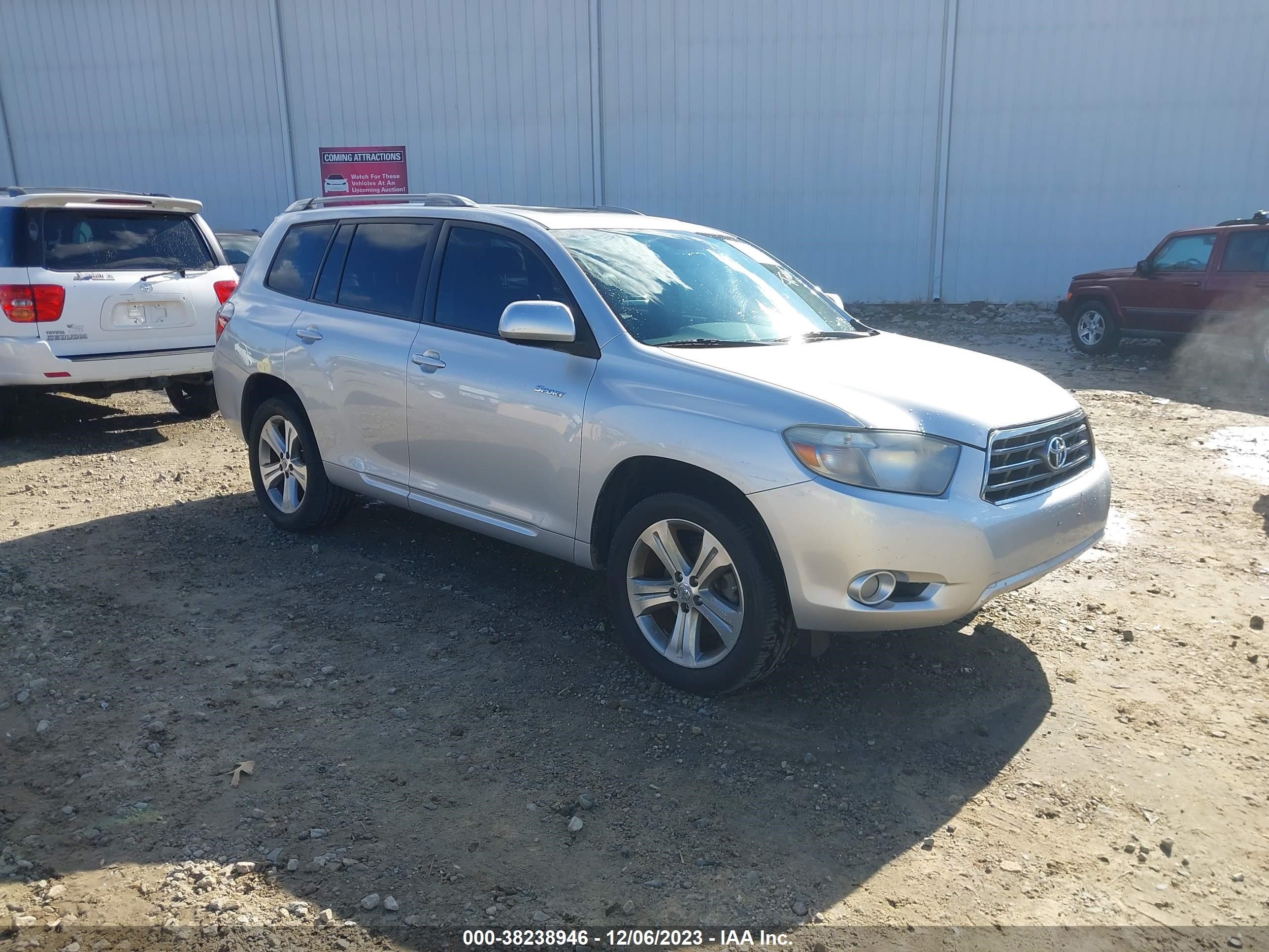 TOYOTA HIGHLANDER 2010 5tdek3eh9as006183