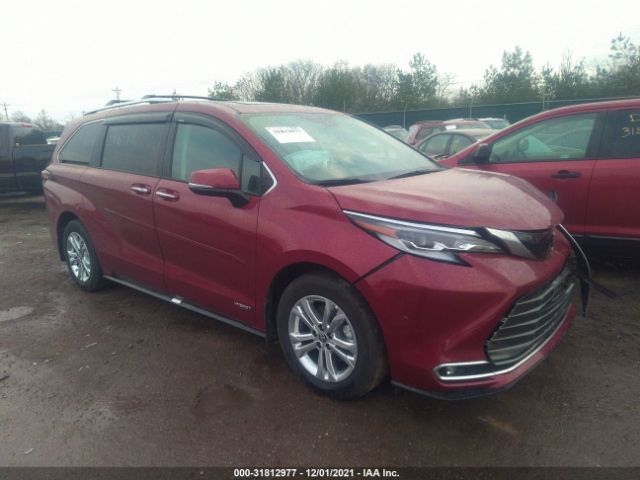 TOYOTA SIENNA 2021 5tdeskfc9ms014592