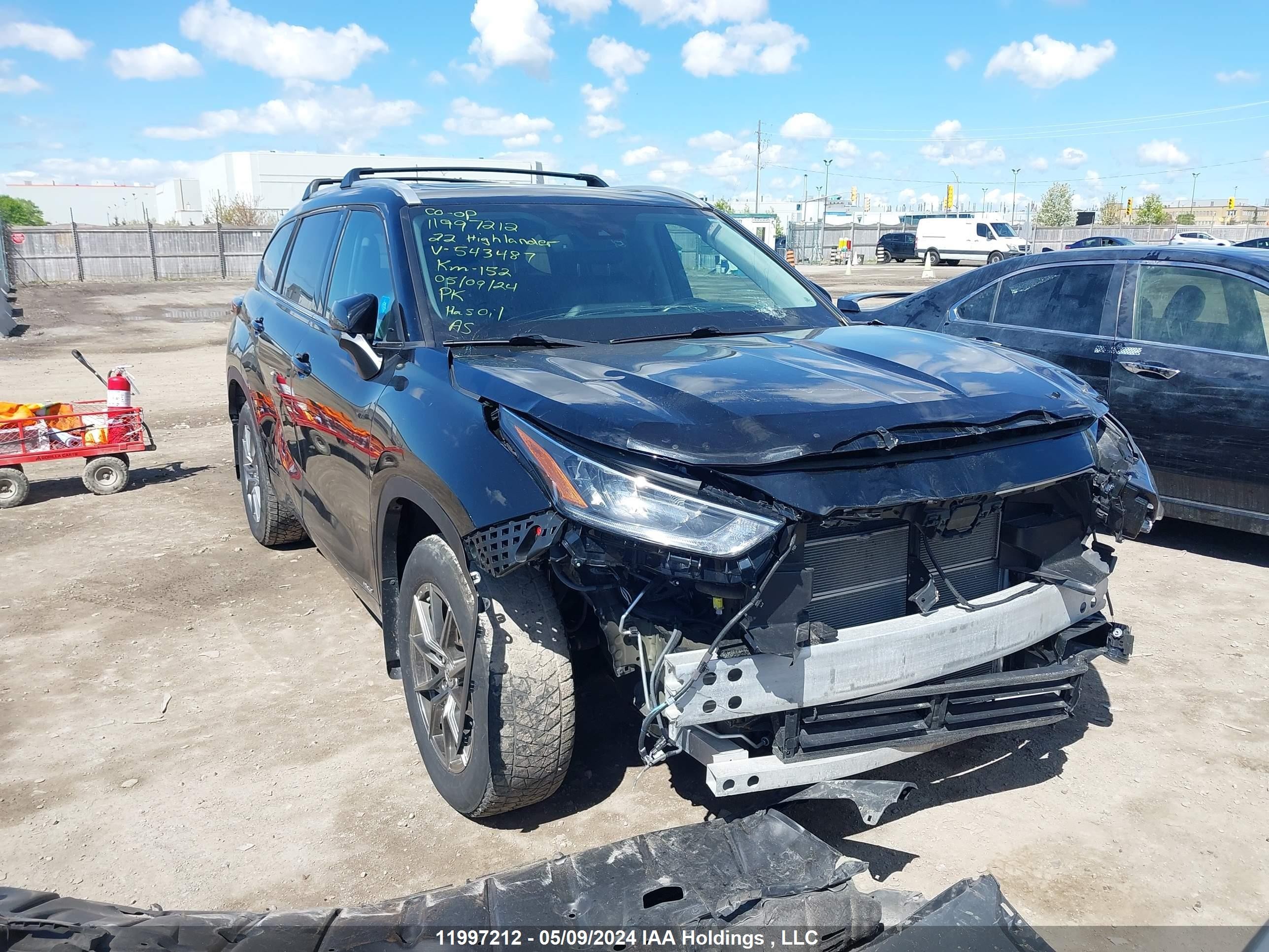 TOYOTA HIGHLANDER 2022 5tdgbrch1ns543487