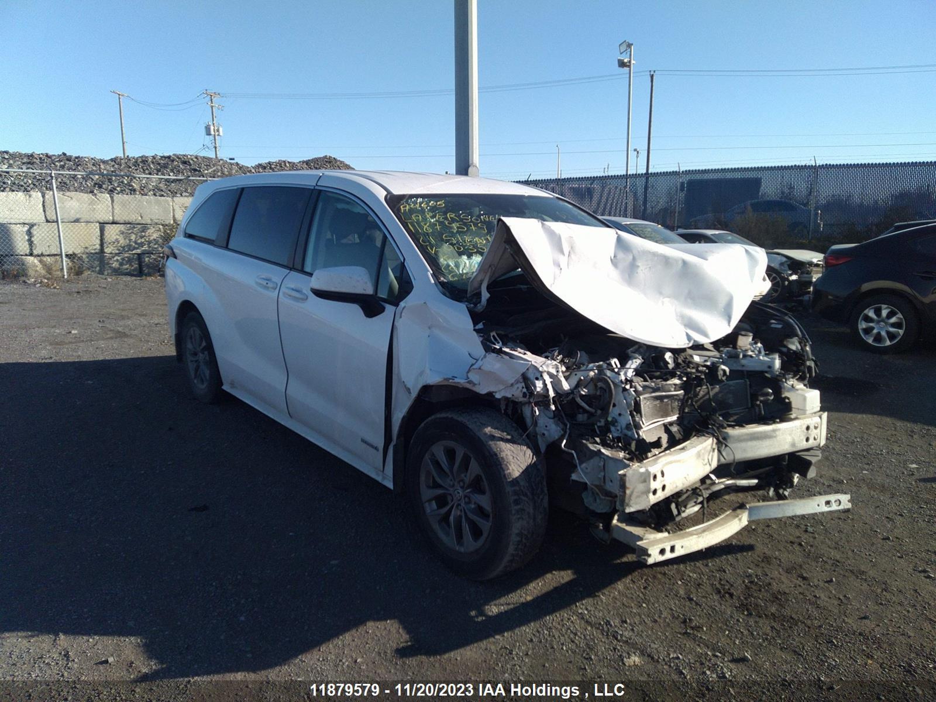 TOYOTA SIENNA 2021 5tdgrkec5ms003594