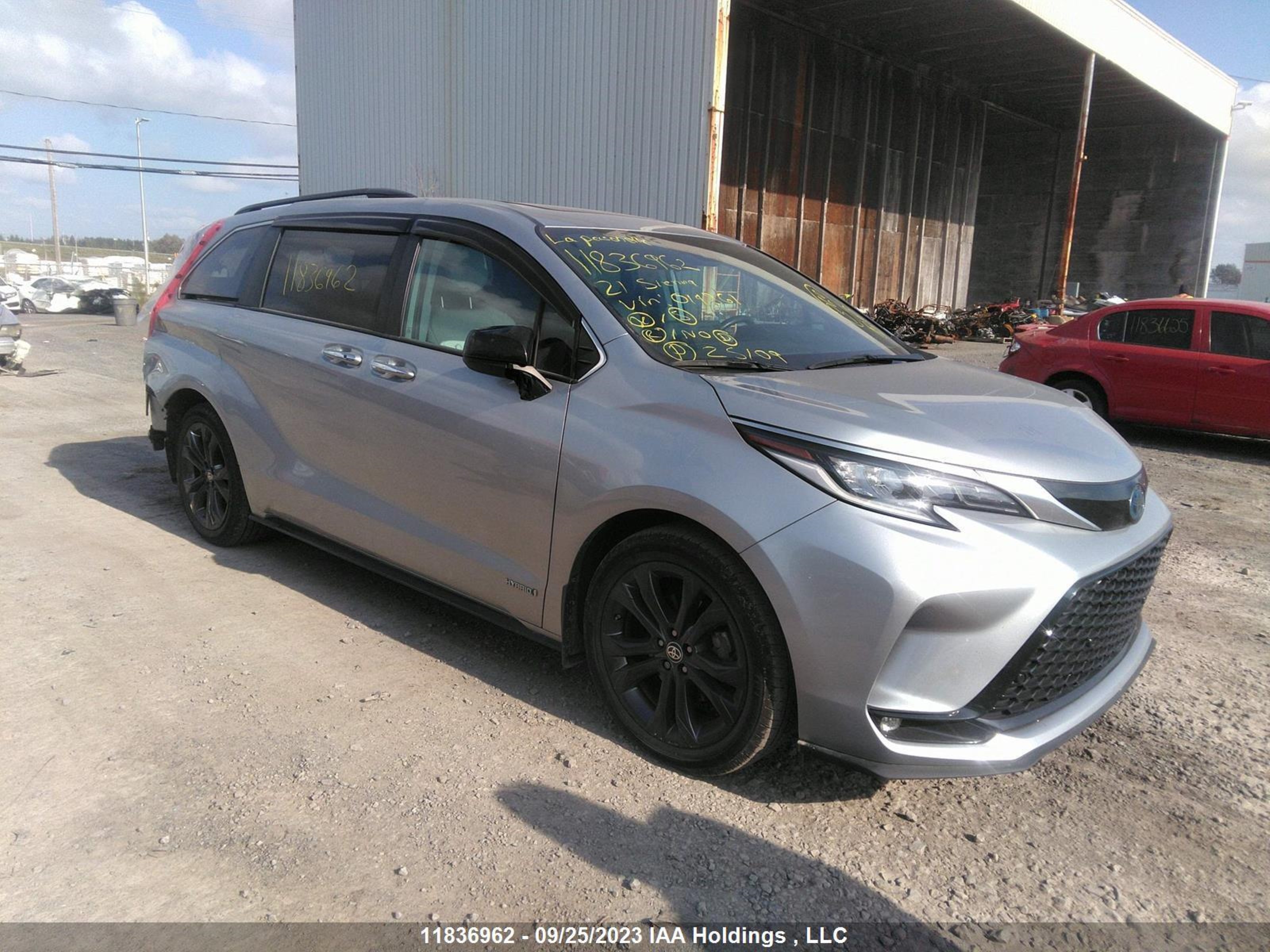 TOYOTA SIENNA 2021 5tdgrkec5ms019861