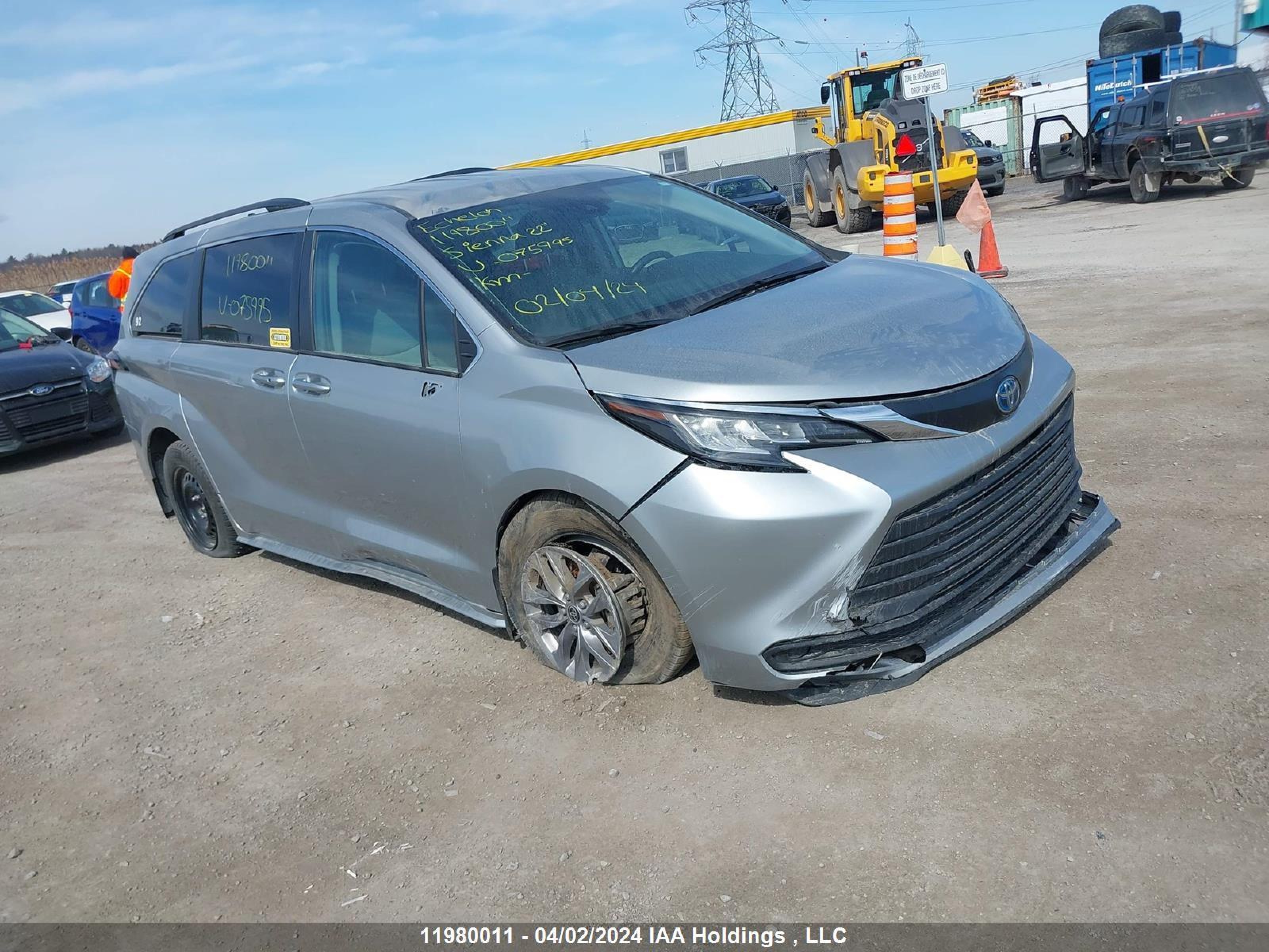 TOYOTA SIENNA 2022 5tdgrkec6ns075213