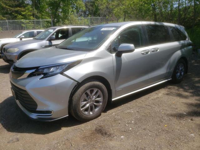 TOYOTA SIENNA LE 2021 5tdgrkec8ms049677