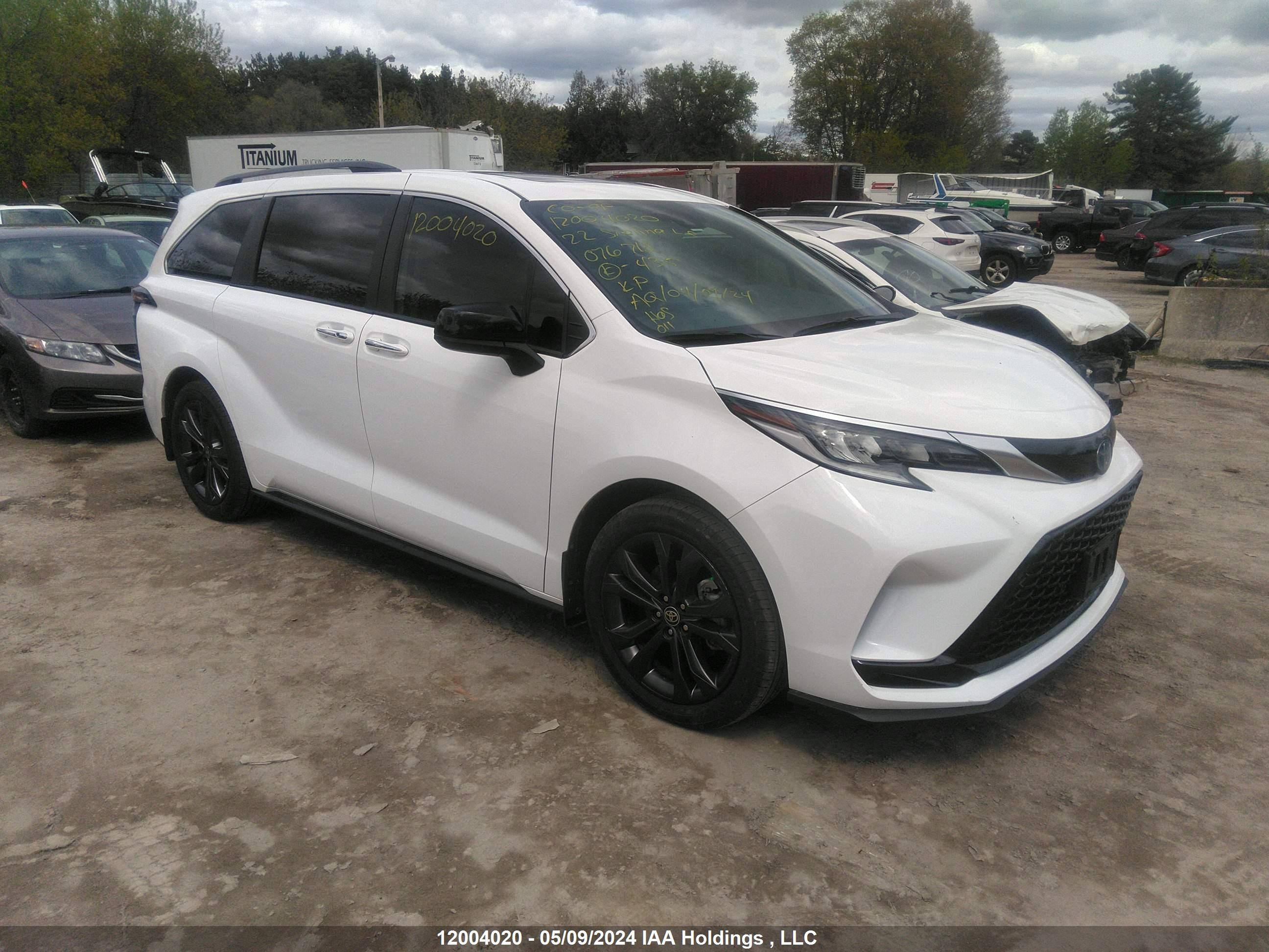 TOYOTA SIENNA 2022 5tdgrkec8ns076718