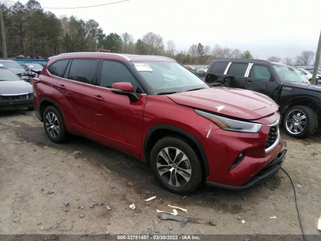 TOYOTA HIGHLANDER 2021 5tdgzrah6ms052345