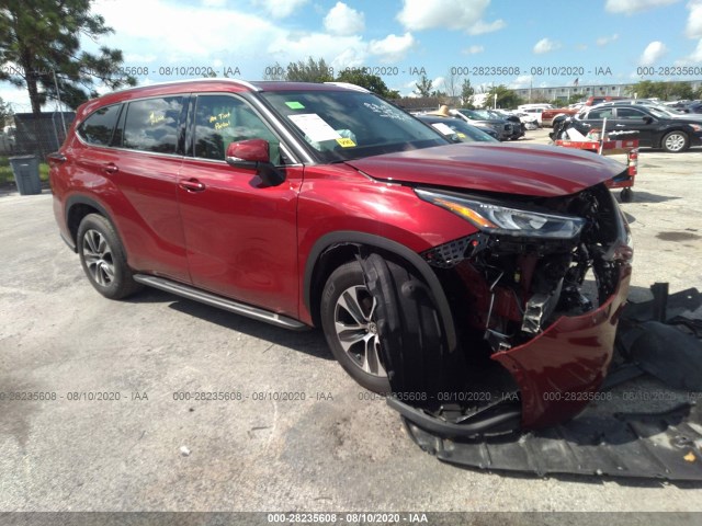 TOYOTA HIGHLANDER 2020 5tdgzrah9ls003493