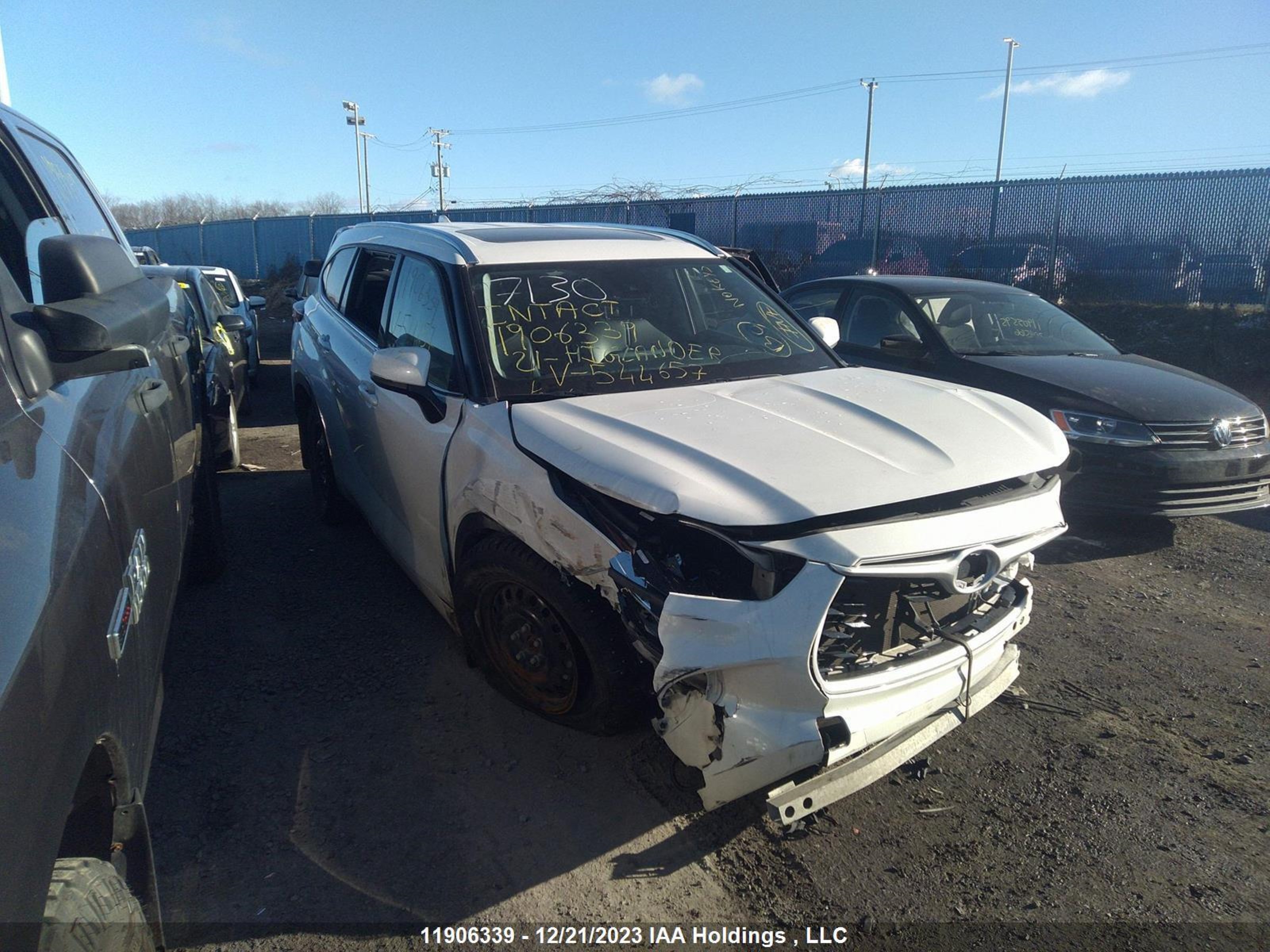 TOYOTA HIGHLANDER 2021 5tdgzrbh0ms544657