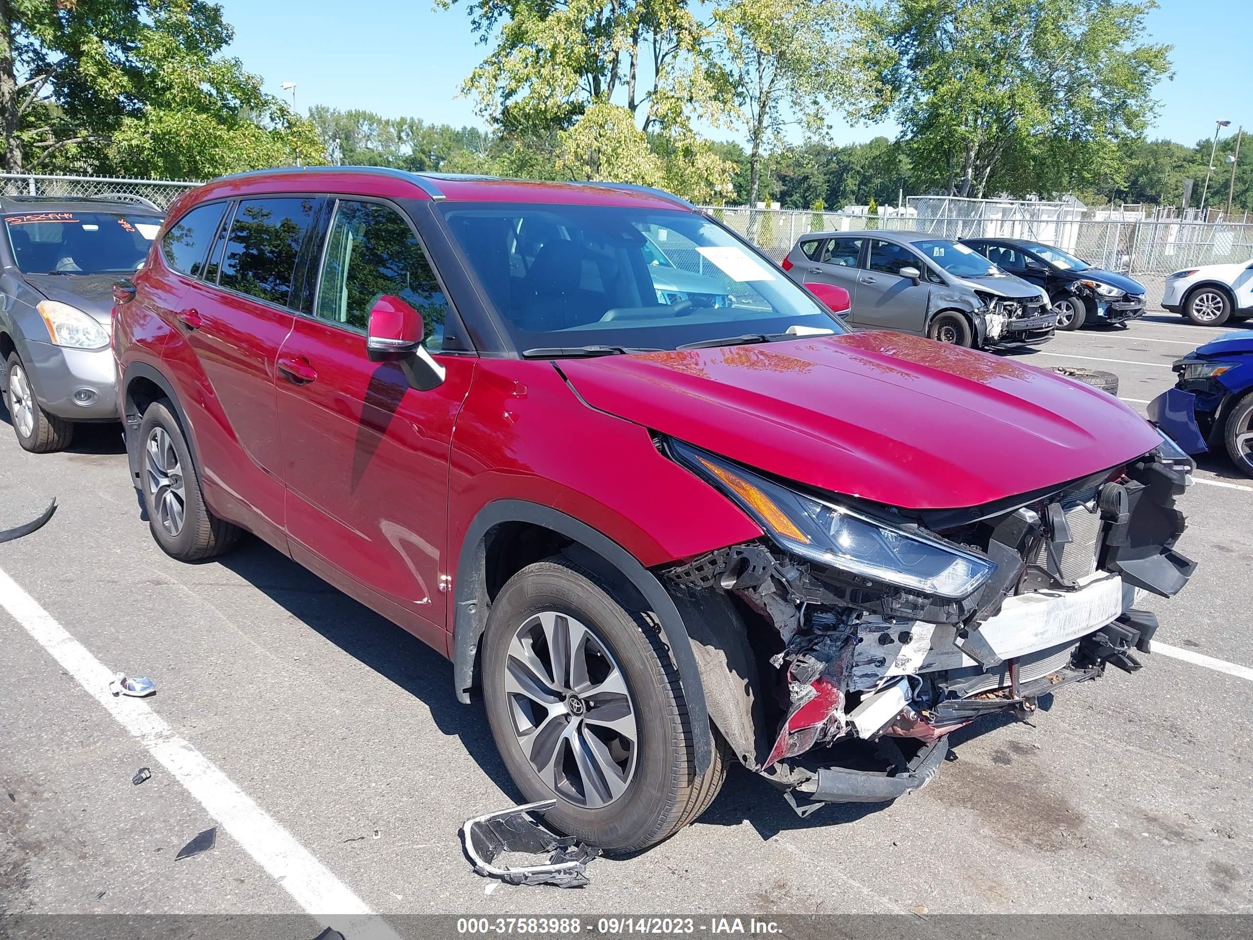 TOYOTA HIGHLANDER 2021 5tdgzrbh6ms557333