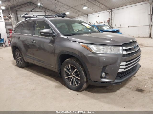 TOYOTA HIGHLANDER HYBRID 2017 5tdjgrfh1hs035950