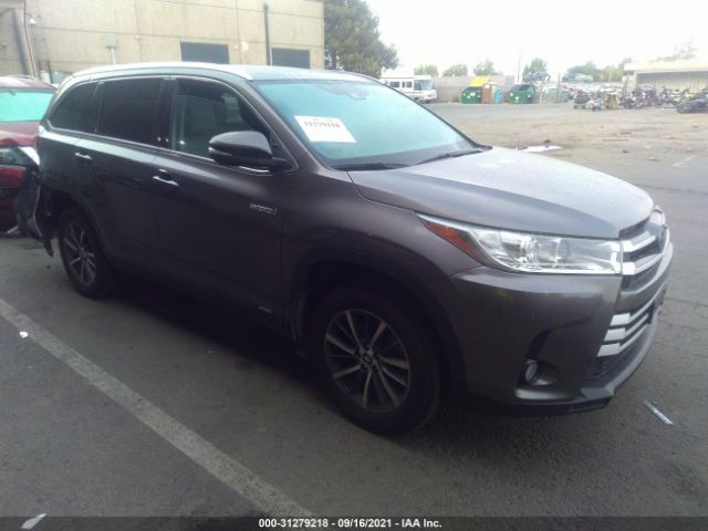 TOYOTA HIGHLANDER HYBRID 2019 5tdjgrfh5ks066805