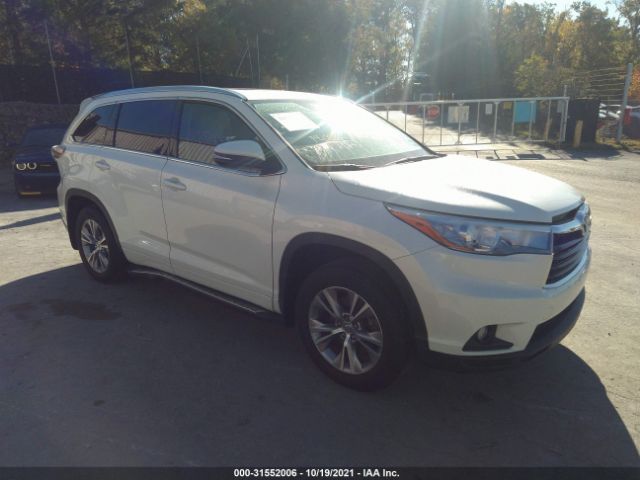 TOYOTA HIGHLANDER 2015 5tdjkrfh0fs138577