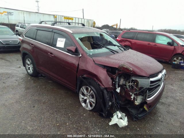 TOYOTA HIGHLANDER 2015 5tdjkrfh0fs150986