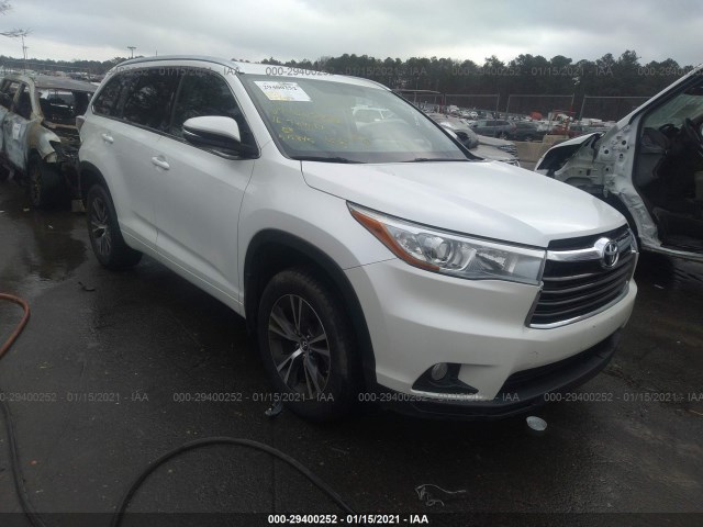 TOYOTA HIGHLANDER 2016 5tdjkrfh0gs281255