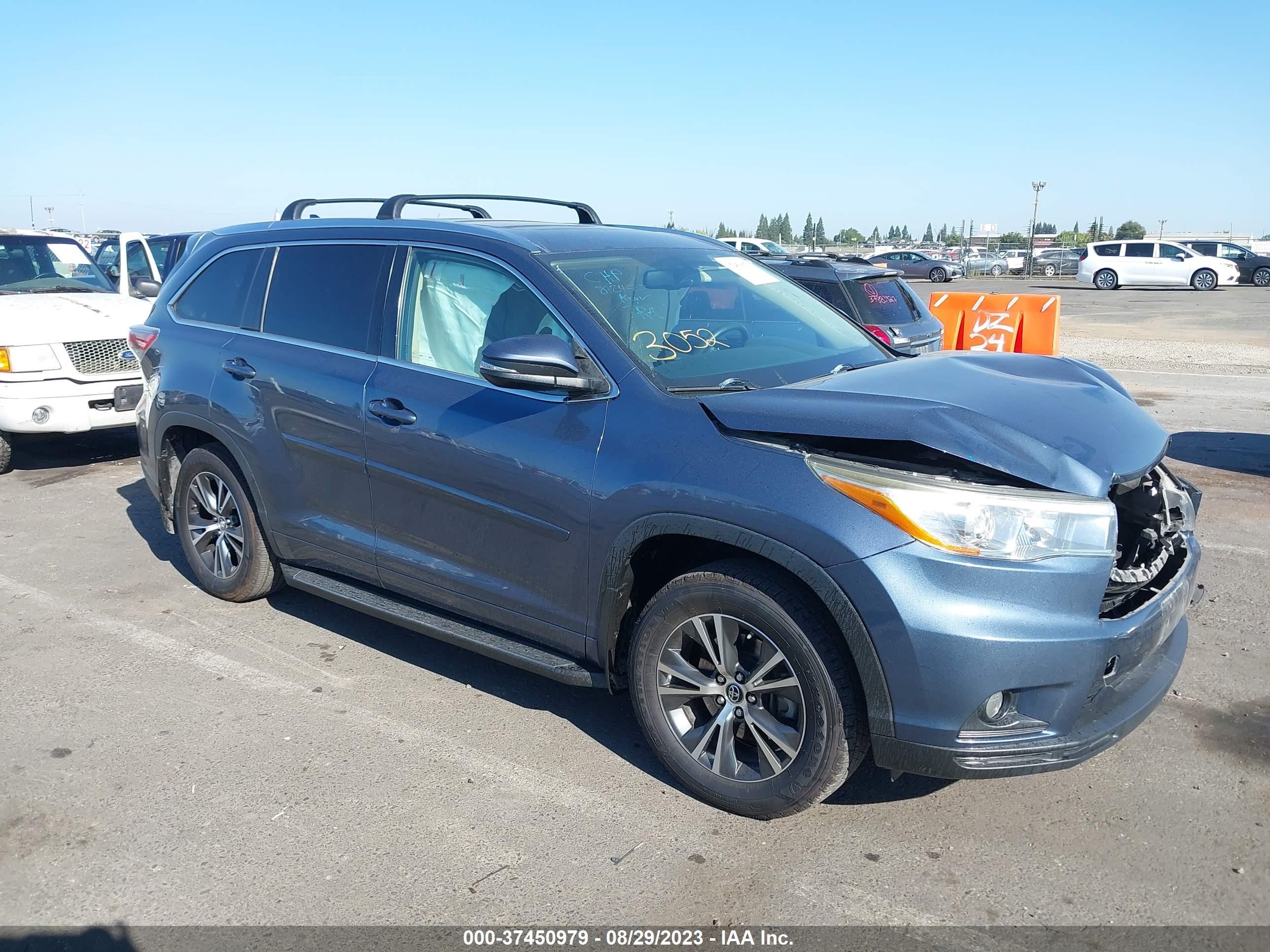 TOYOTA HIGHLANDER 2016 5tdjkrfh0gs322967