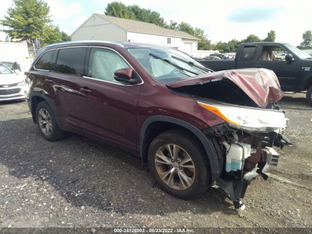 TOYOTA HIGHLANDER 2014 5tdjkrfh1es034825