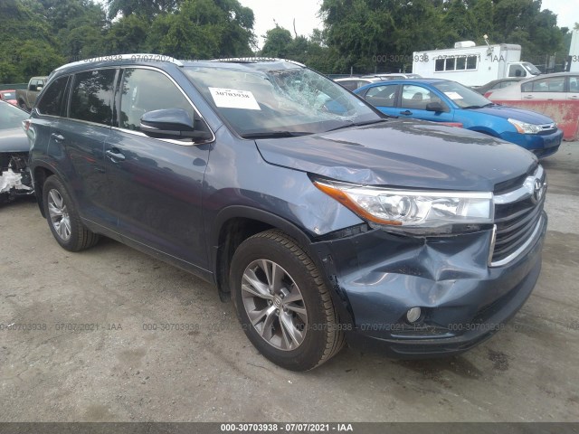 TOYOTA HIGHLANDER 2015 5tdjkrfh1fs116538