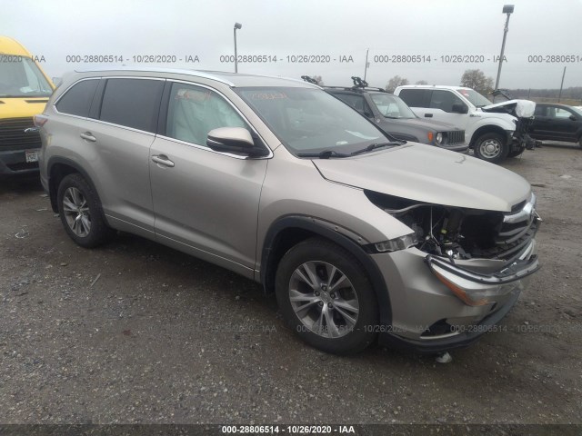 TOYOTA HIGHLANDER 2015 5tdjkrfh1fs117611