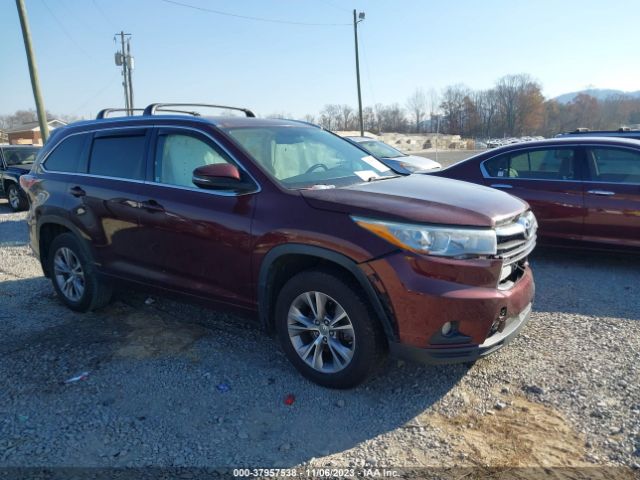 TOYOTA HIGHLANDER 2015 5tdjkrfh1fs139091