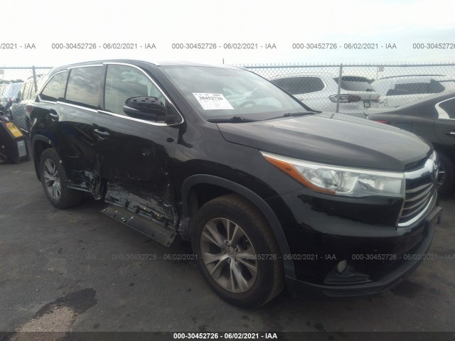 TOYOTA HIGHLANDER 2015 5tdjkrfh1fs141245