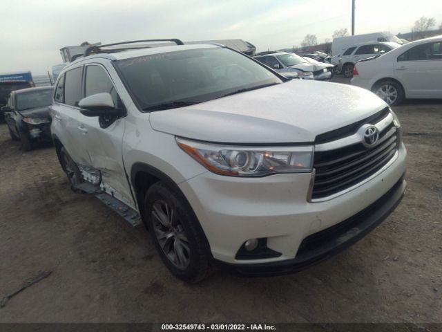 TOYOTA HIGHLANDER 2015 5tdjkrfh1fs165352