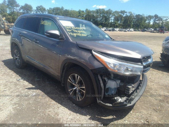 TOYOTA HIGHLANDER 2016 5tdjkrfh1gs268028