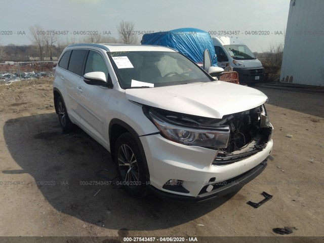 TOYOTA HIGHLANDER 2016 5tdjkrfh1gs320306