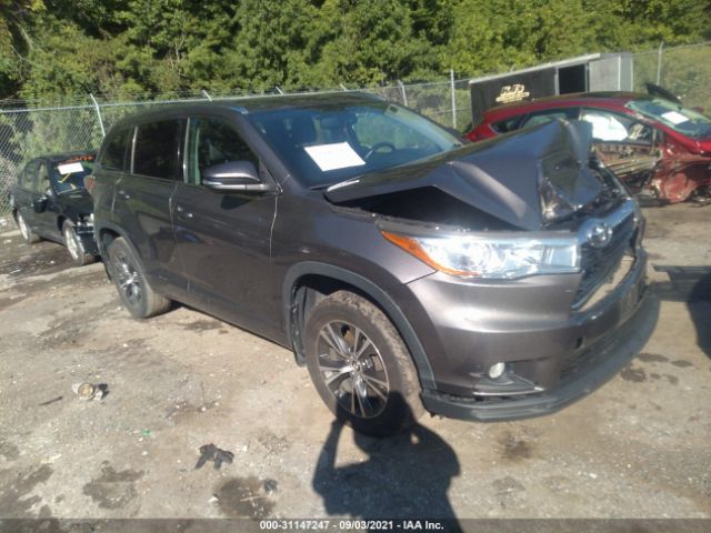 TOYOTA HIGHLANDER 2016 5tdjkrfh2gs268829