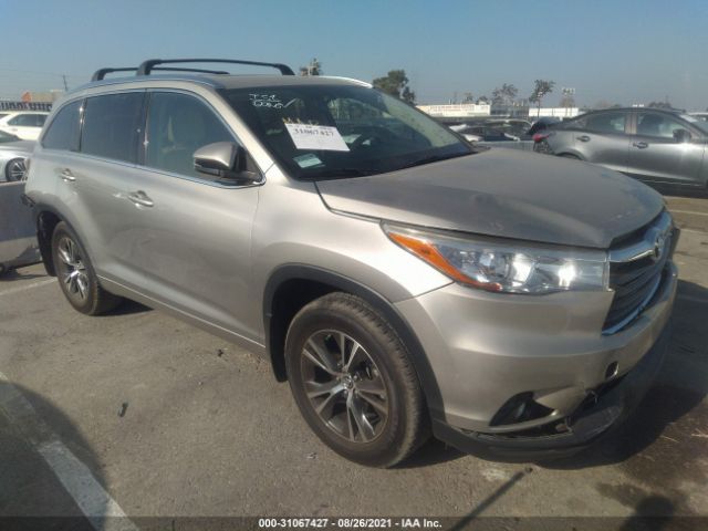 TOYOTA HIGHLANDER 2016 5tdjkrfh2gs334957