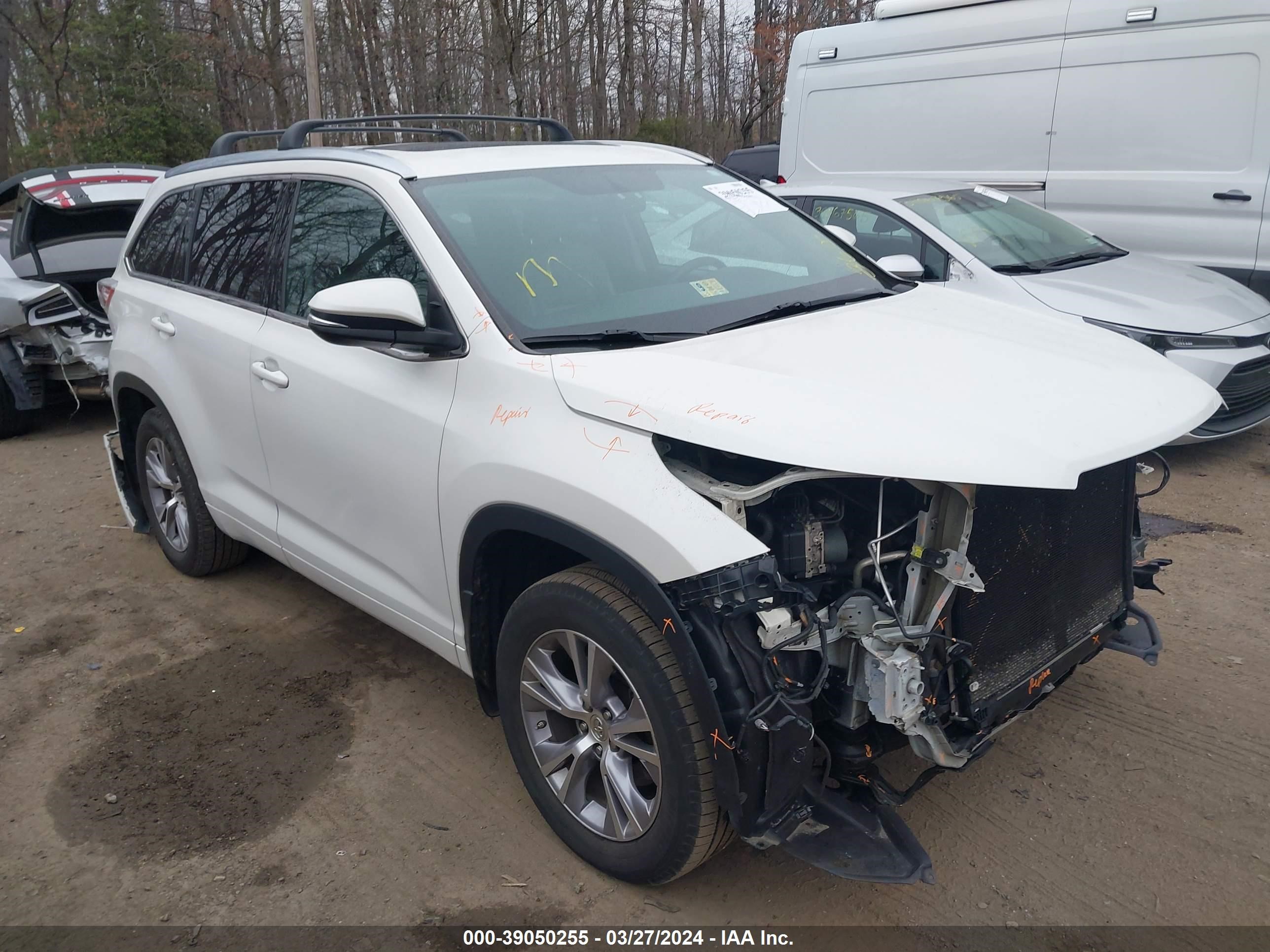 TOYOTA HIGHLANDER 2015 5tdjkrfh3fs082294