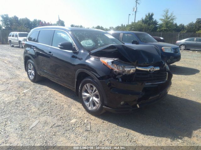 TOYOTA HIGHLANDER 2015 5tdjkrfh3fs120137