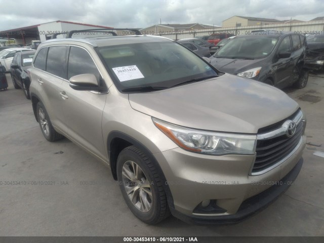 TOYOTA HIGHLANDER 2015 5tdjkrfh3fs203731