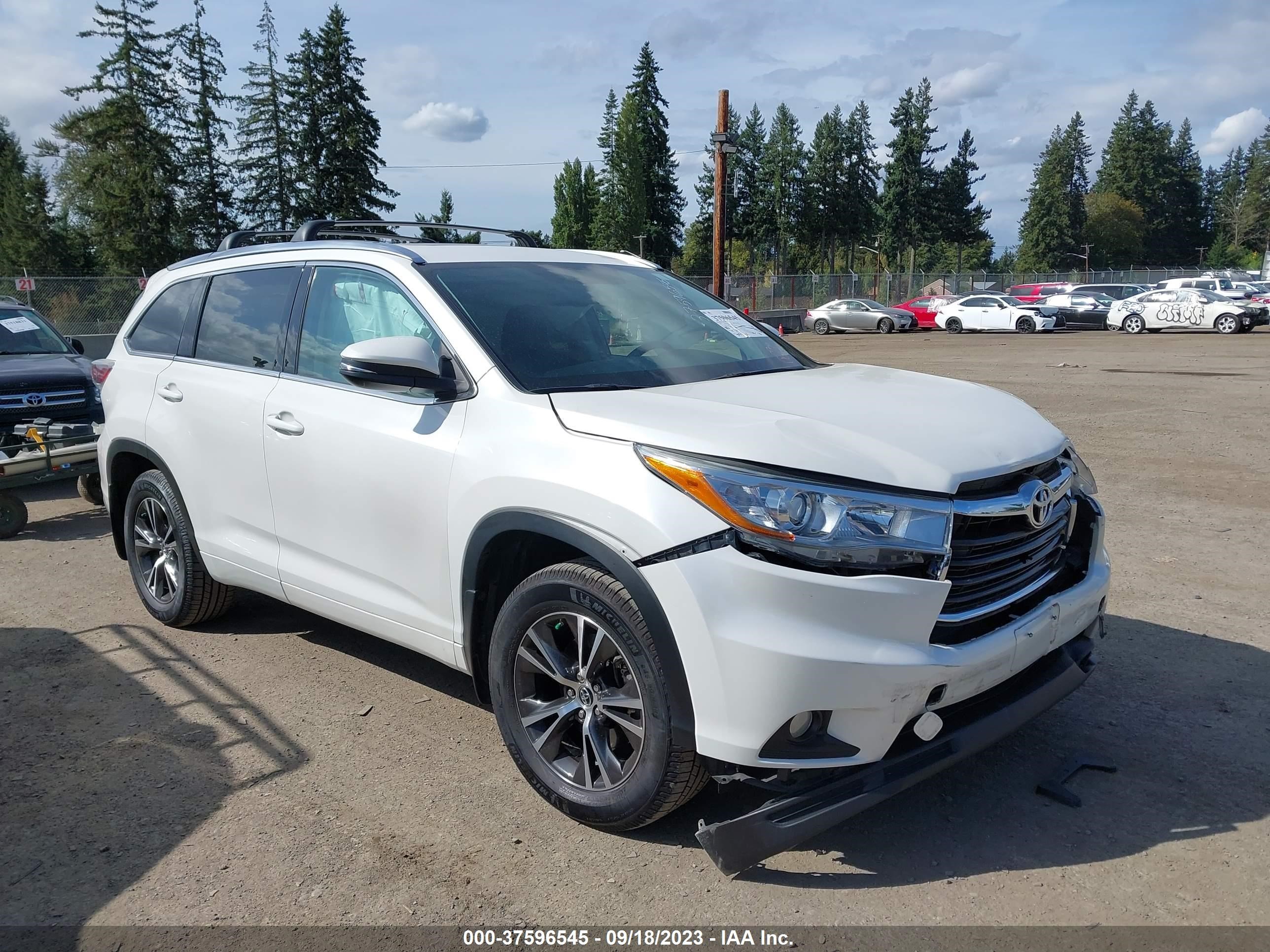 TOYOTA HIGHLANDER 2016 5tdjkrfh3gs247505