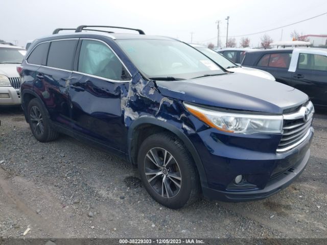 TOYOTA HIGHLANDER 2016 5tdjkrfh3gs336023